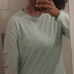 Pink Victorias Secret Boyfriend Bling Sequin Tee